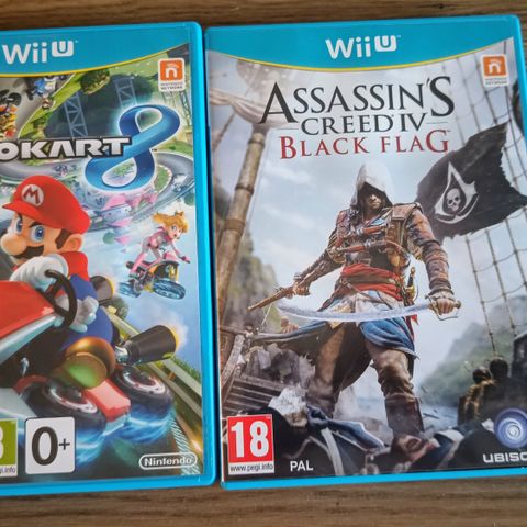 Wii U MarioKart 8 og Assassins Creed IV Black Flag