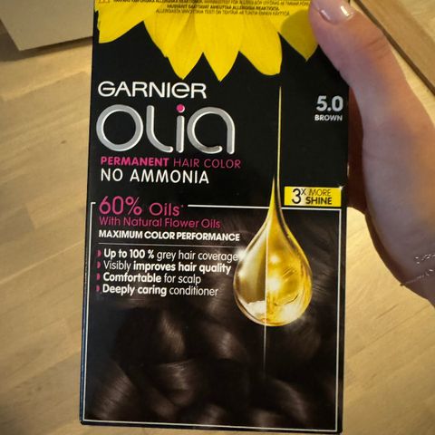 Hårfarge fra Garnier Olia 5.0 Brown