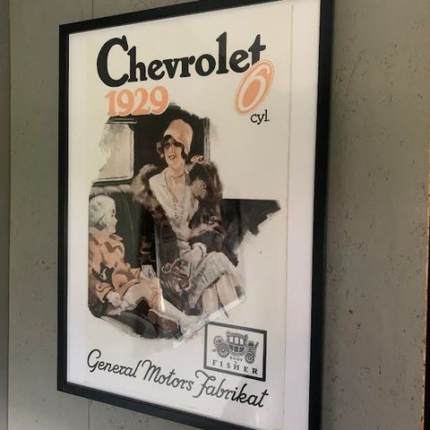 CHEVROLET 1929 plakat 50x70 cm