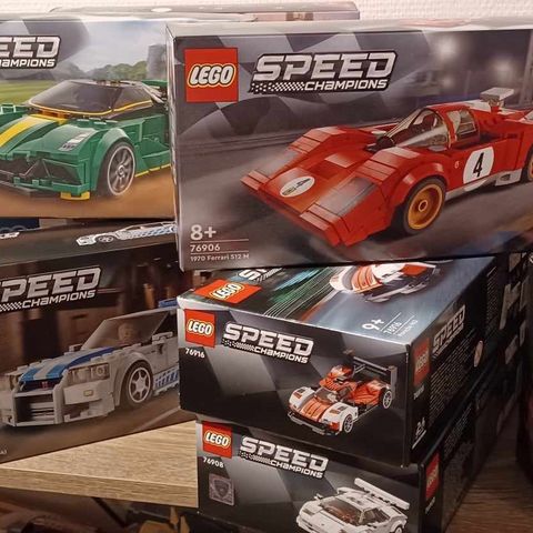 Lego Speed Champions Nye i Esken. Mange Biler Til Salgs.