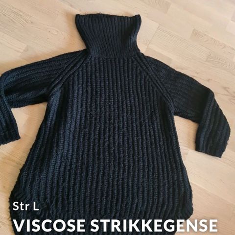 Lite brukt genser str L. 80% viscose, varm og god