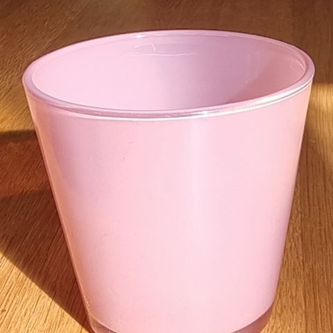 Små rosa glass