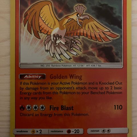 Shining Ho-Oh #SM70 Pokemon Promo