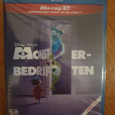 MONSTER-BEDRIFTEN 3D + BLU-RAY I PLAST