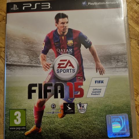 (Kan fås gratis) Meget pent PS3 FIFA 15