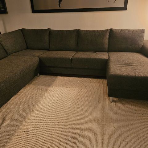 Vinklet sofa (U fasong)