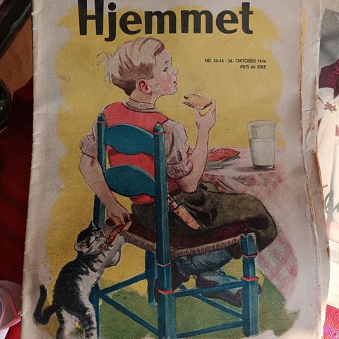 6 stykk Hjemmet magasiner fra 1946