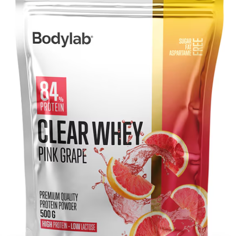 GRATIS FRAKT. Proteinpulver Bodylab clear whey og bodyfuel clear whey, 2KG