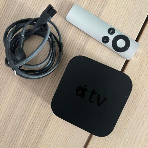 Gammel Apple tv med kontroll selges