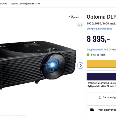 Projektor Optoma HD144X - DLP - Full HD