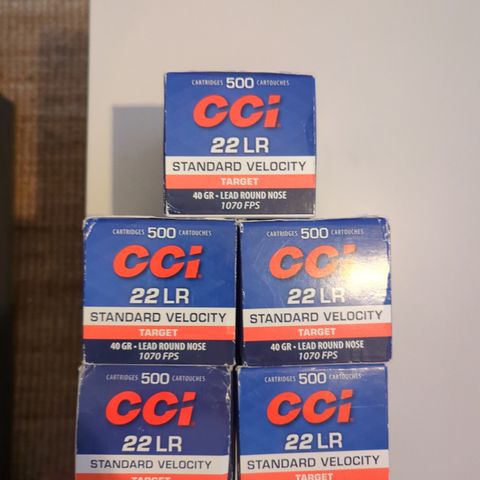 CCI standard 22LR 40GR 1070FPS Ammunisjon