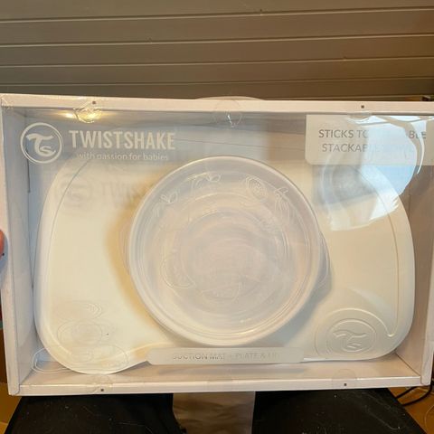 Twistshake matte og tallerken uåpnet