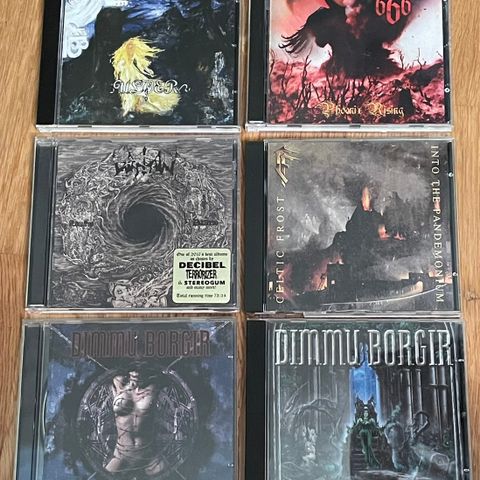 Black metal cd’er selges (Dimmu Borgir, Watain, Celtic Frost,Ulver, Destroyer666