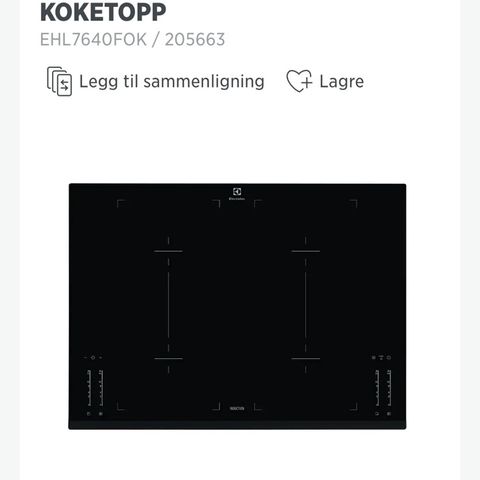 INDUKSJON platetopp