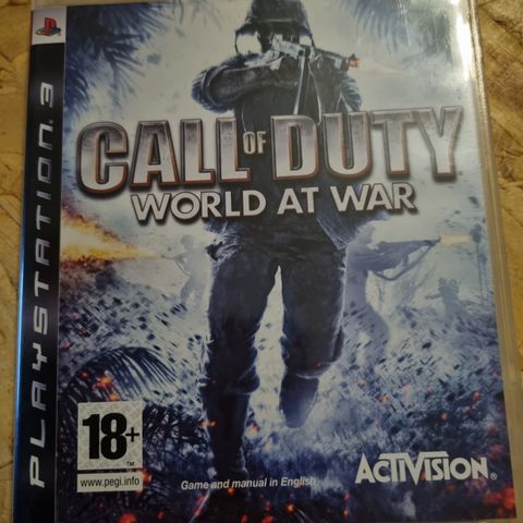 Strøkent PS3 Call Of Duty World At War