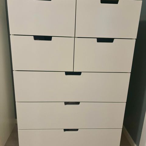 NORDLI Kommode med 7 skuffer,