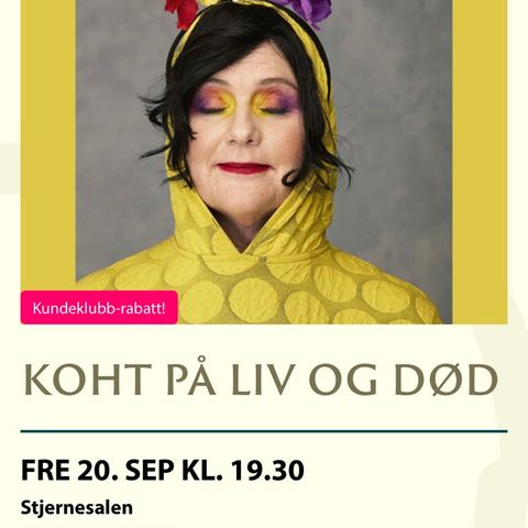 To billetter på første rad fredag 20.09 19:30