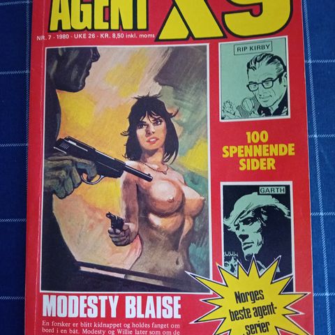 Agent X9 Modesty Blaise Nr. 7 1980 uke 26.