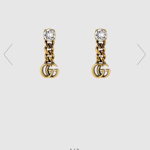 Gucci Crystal double g earrings