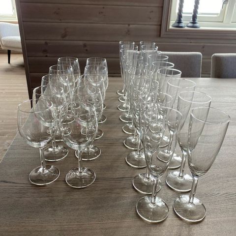 Vinglass / champagneglass IKEA (28 stk)