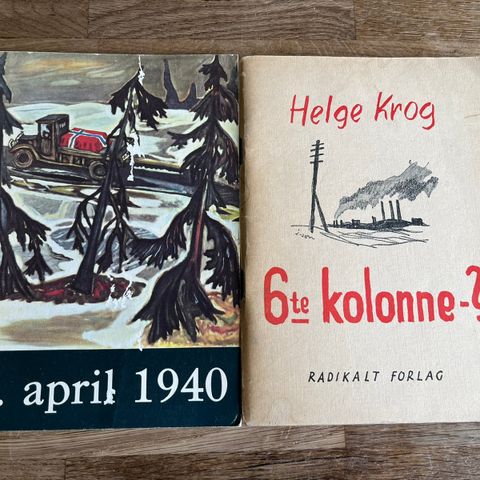 6te kolonne -? av Helge Krog og 9. april 1940