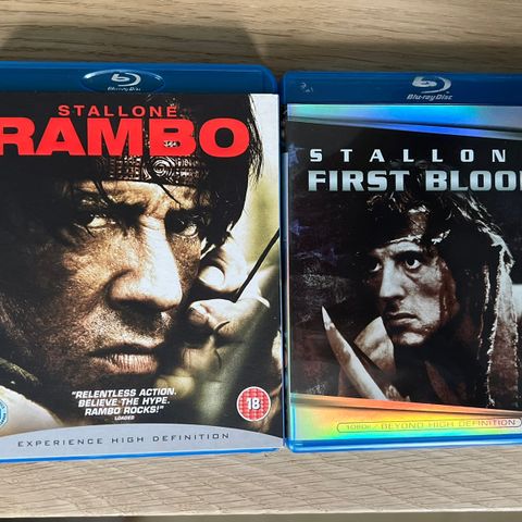 Rambo og First blood Blu-ray