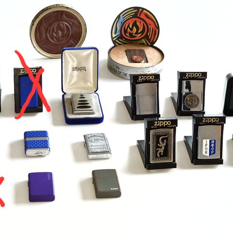 Zippo samling selges - GI BUD!