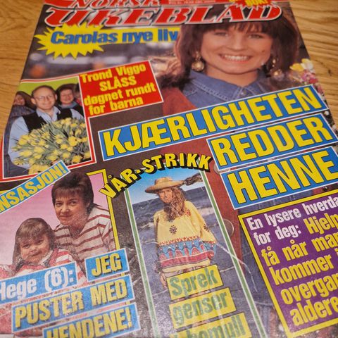 Norsk Ukeblad 1990, Donald Trump,Carola, Trond Viggo Torgersen,Agnetha Fältskog