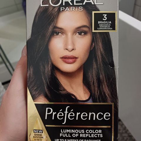 Hårfarge L'Oréal (mørkebrun)