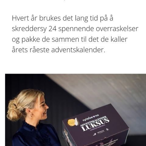 Erotisk adventskalender fra "Nytelse.no"