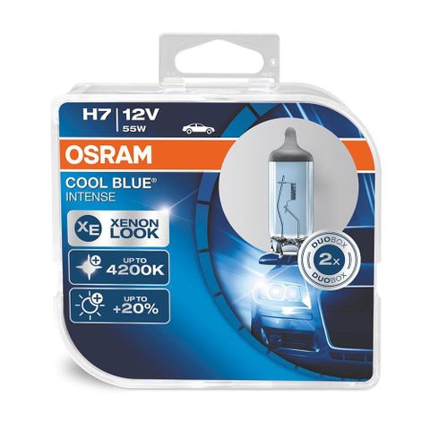 OSRAM H7 Cool Blue intense Osram H7 12V, 55W +20% Cool Blue xenon lokk