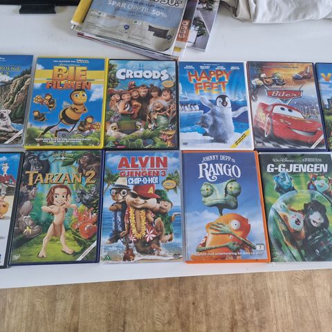 Barnefilmer dvd selges