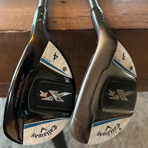 Callaway hybrid 3 & 4 køller selges