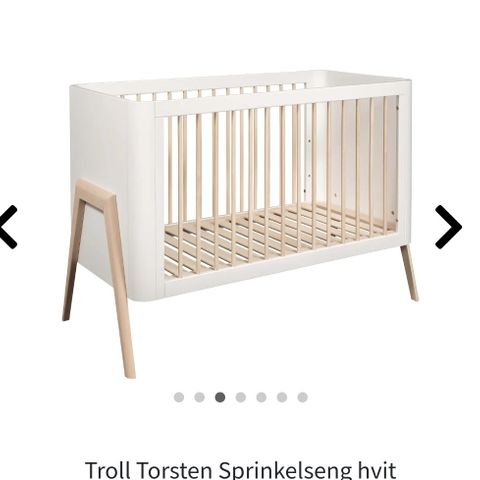 2 stk sprinkelsenger hvit/natur Troll