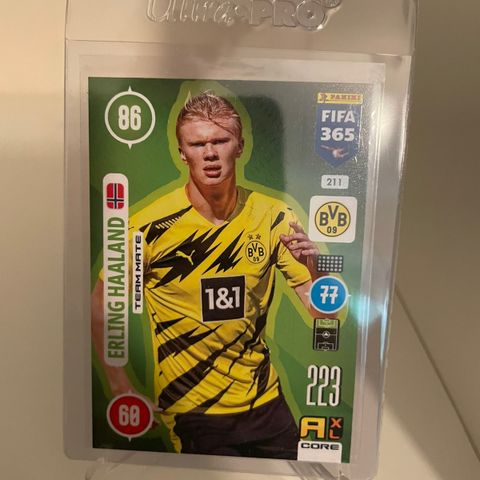 Erling Braut Haaland - Panini Fifa 365 2021 Base fotballkort