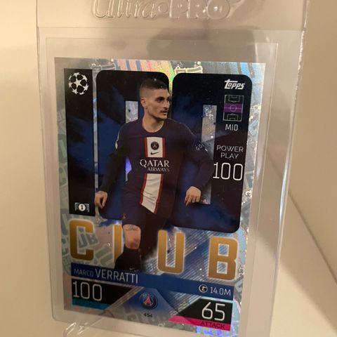 Marco Verratti - Topps 100 Club fotballkort