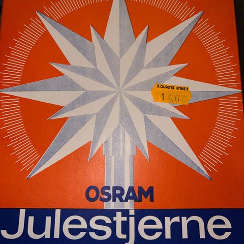 Osram Julestjerne.Orange 2 stk.