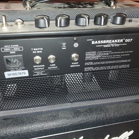 Fender bassbreaker head 7 watt