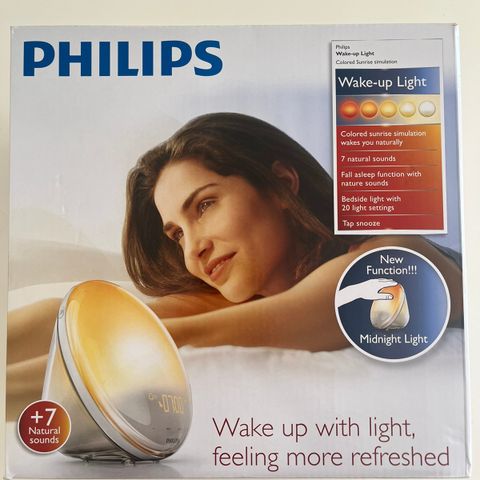 Philips wake-up light (oppvåkningslys)