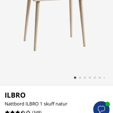 Nattbord ILBRO jysk 2stk