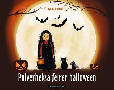 Pulverheksa feirer halloween. Barnebøker Ingunn Aamodt