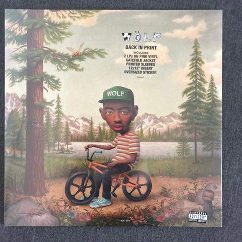 Helt ny ubrukt, uåpnet Tyler The Creator WOLF LP