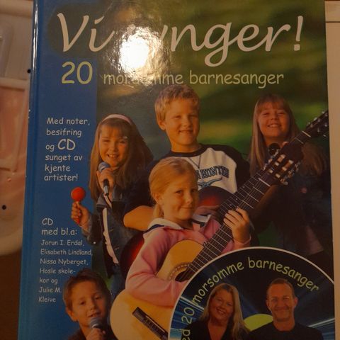 Vi synger 20 morsomme barnesanger med cd.