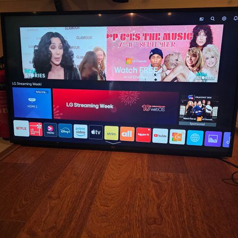 Lite brukt LG smart tv 55" selges