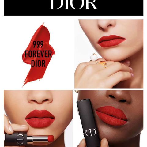 Iconic Dior Ultra Rouge 999 leppestift  HELT NY !