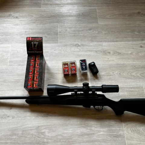 Tikka T1x 17HMR m/ammunisjon