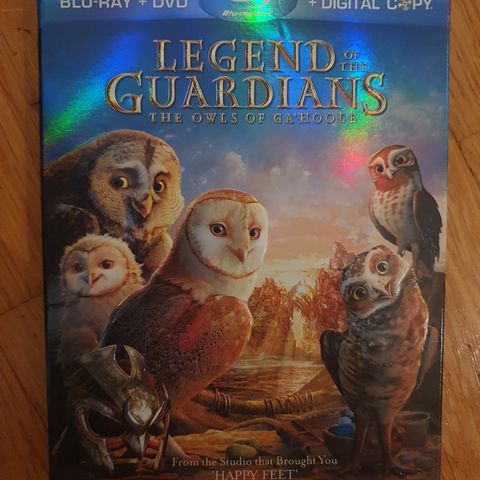 LEGENDS OF THE GUARDIANS BLU-RAY og dvd USA utgave