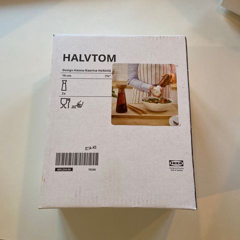 Uåpnet IKEA Halvtom, salt- og pepperkvern