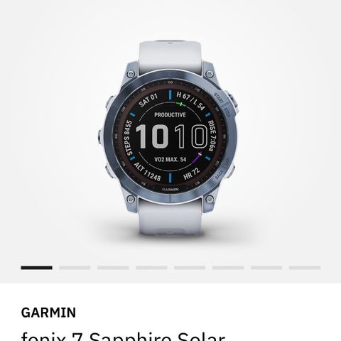 Garmin Fenix 7 Sapphire Solar Mineral Blue