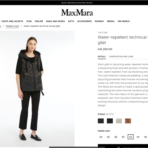 MaxMara The Cube gilet/vest